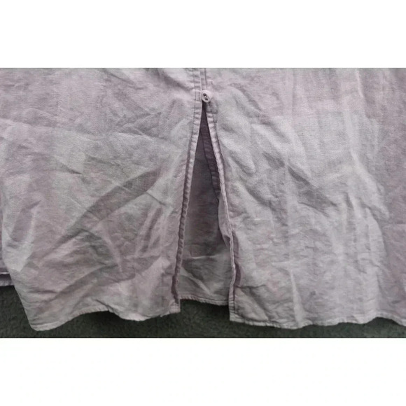 Forever 21 Lavender Maxi Button Up Dress-Linen Blend-Small - Picture 7 of 10